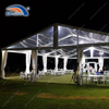 Outdoors clear party marquee tent with 1200gsqm clear PVC roof top for restaurant