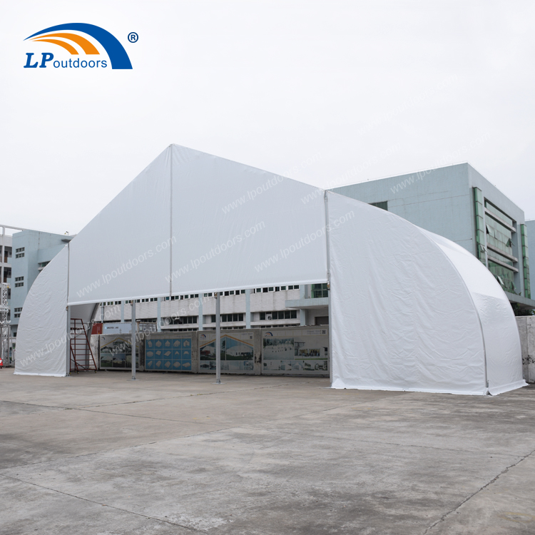 25m Clear Span Aluminum Frame Structure Tent Curve Tent for Aircraft Storage