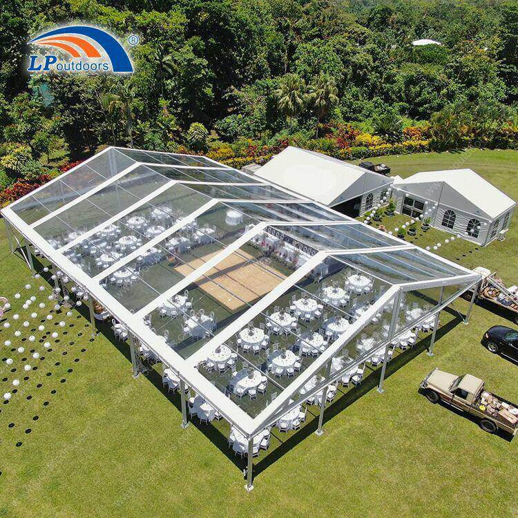 30m aluminum frame large clear marquee tent for outdoors wedding banquet party event