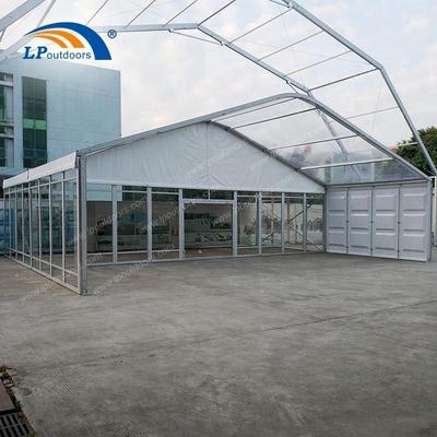 250 people Outdoor aluminum transparent roof marquee event tent for wedding or festival 